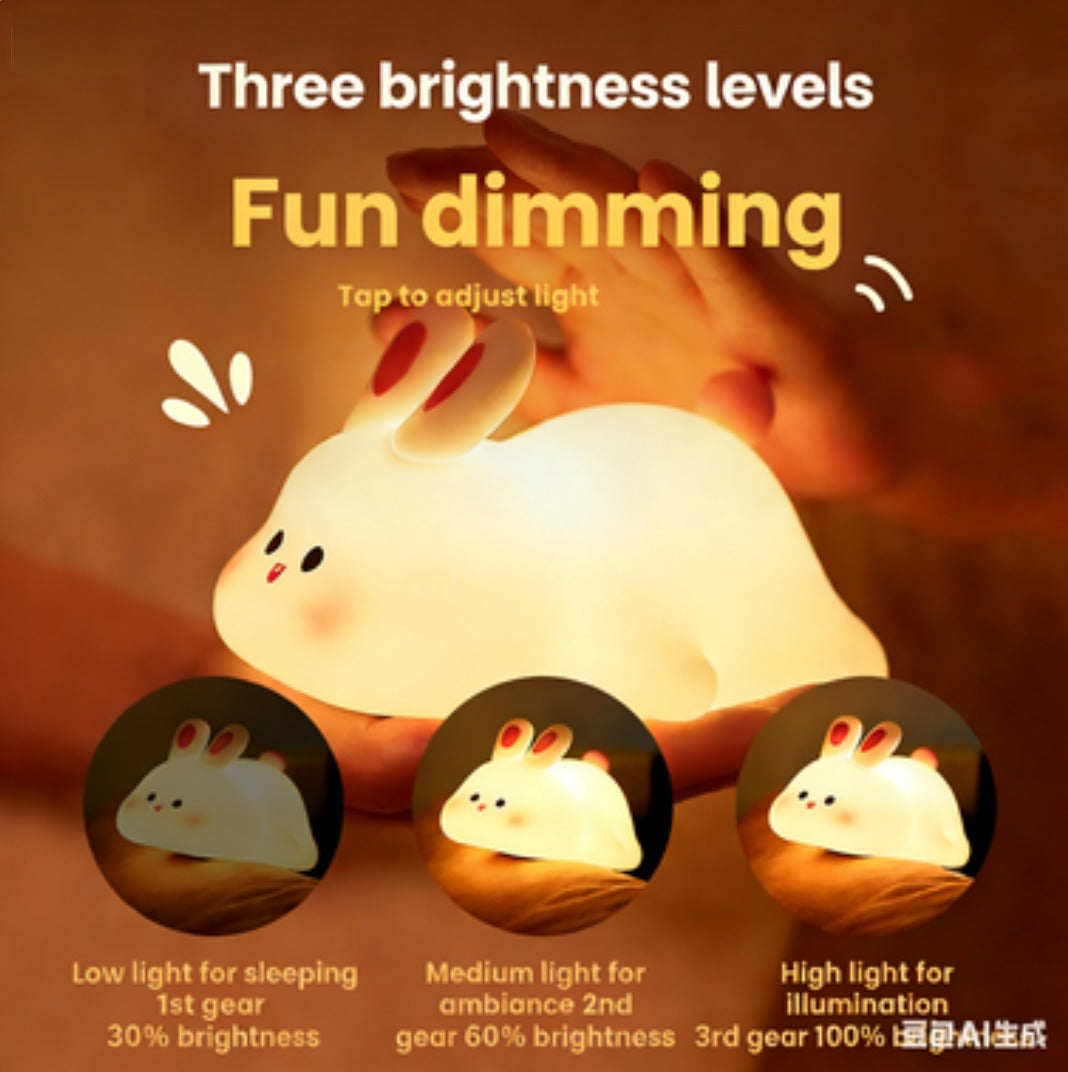 Rabbit Silicone Tap Night Light